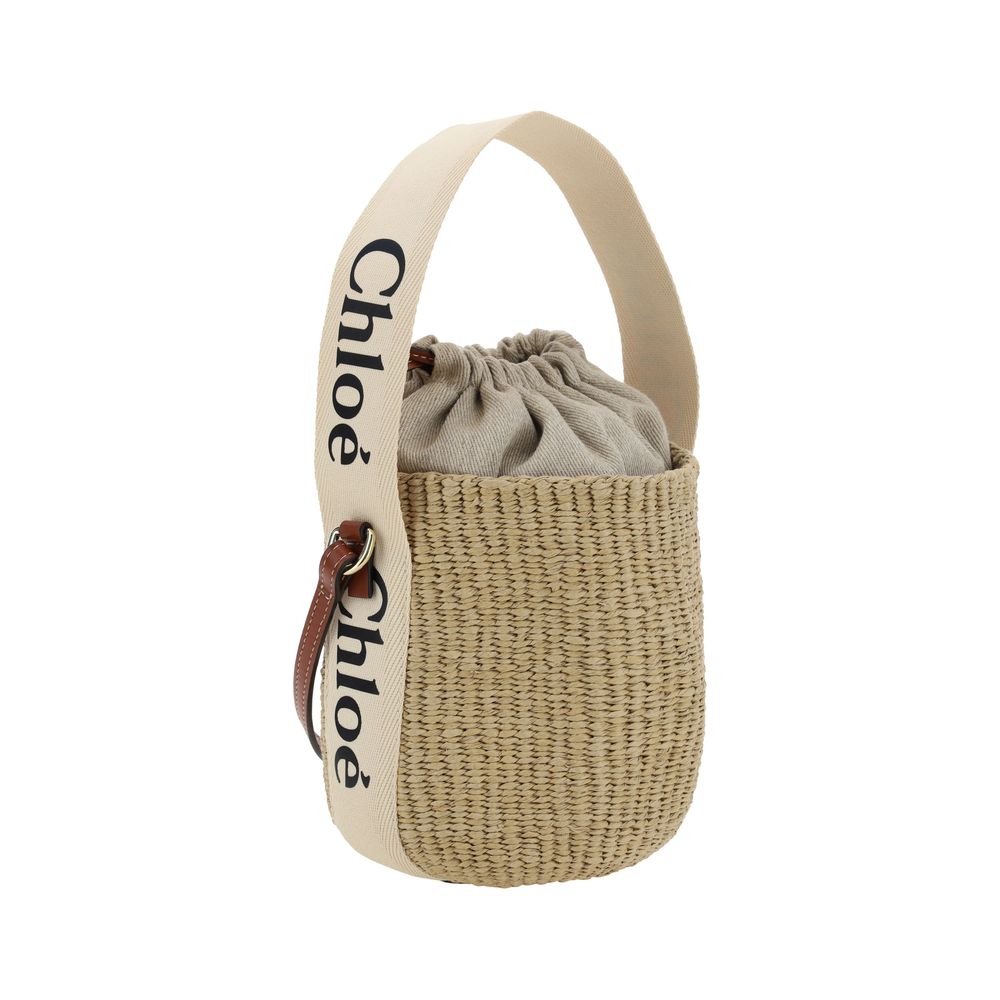 Chloé White Cotton Shoulder Bag