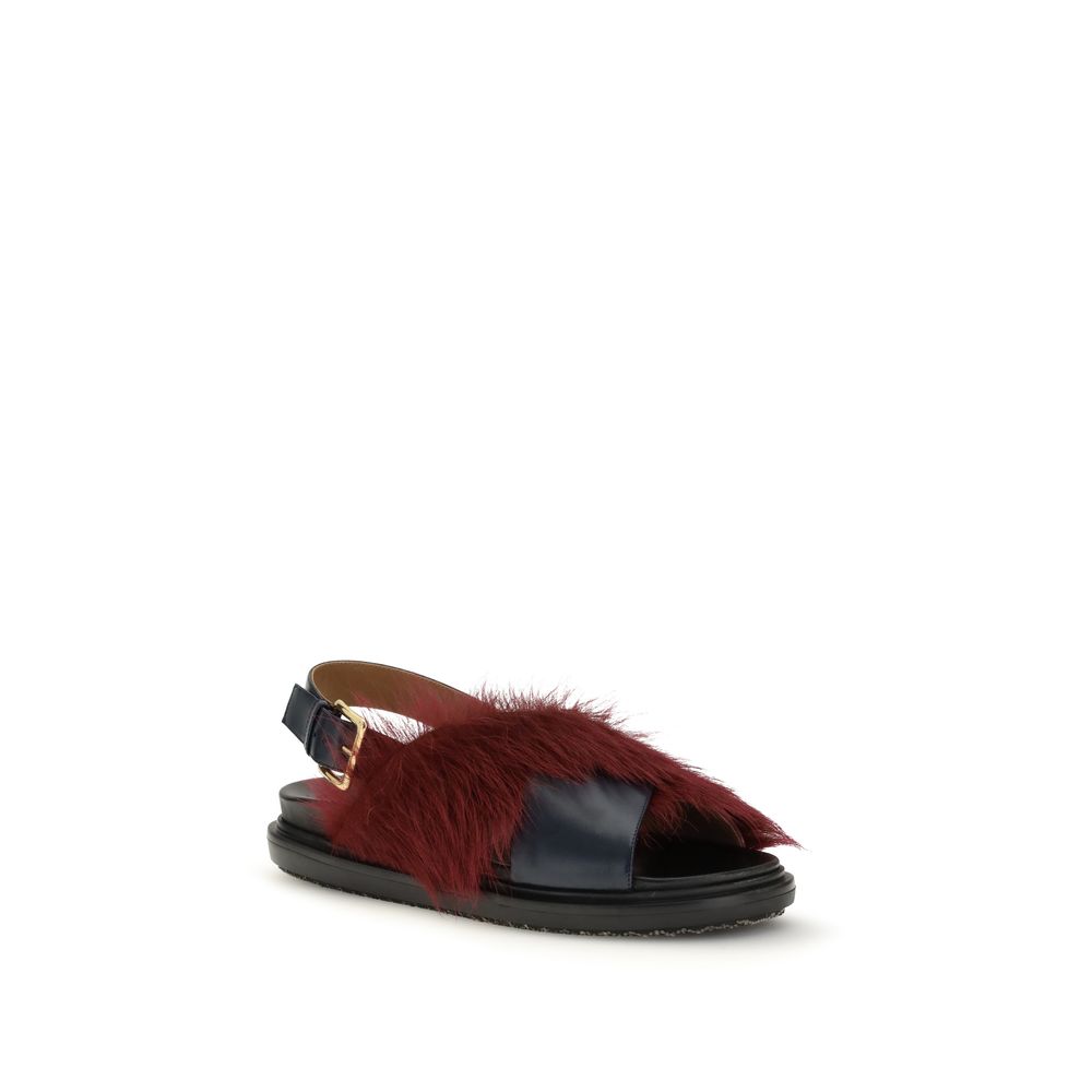 Marni Multicolor Calf Leather Bos Taurus Sandals