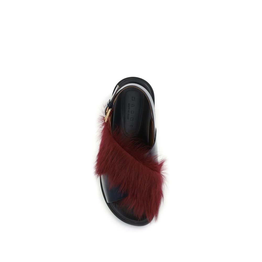 Marni Multicolor Calf Leather Bos Taurus Sandals