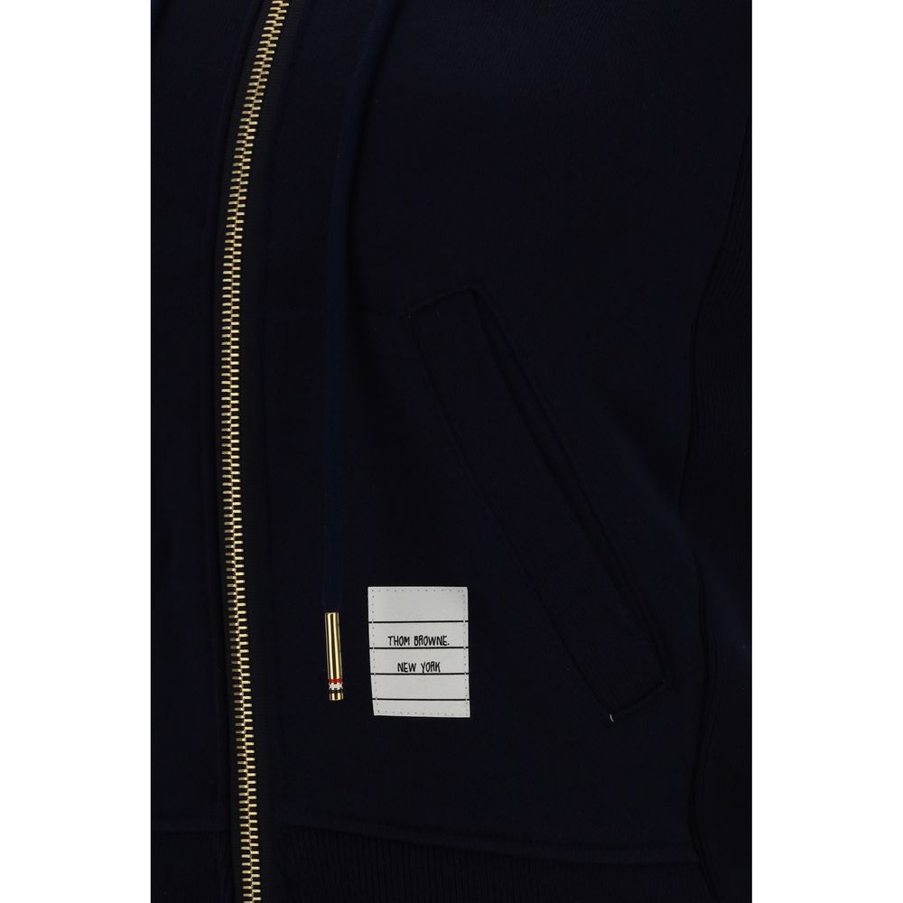 Thom Browne Blue Cotton Sweatshirt