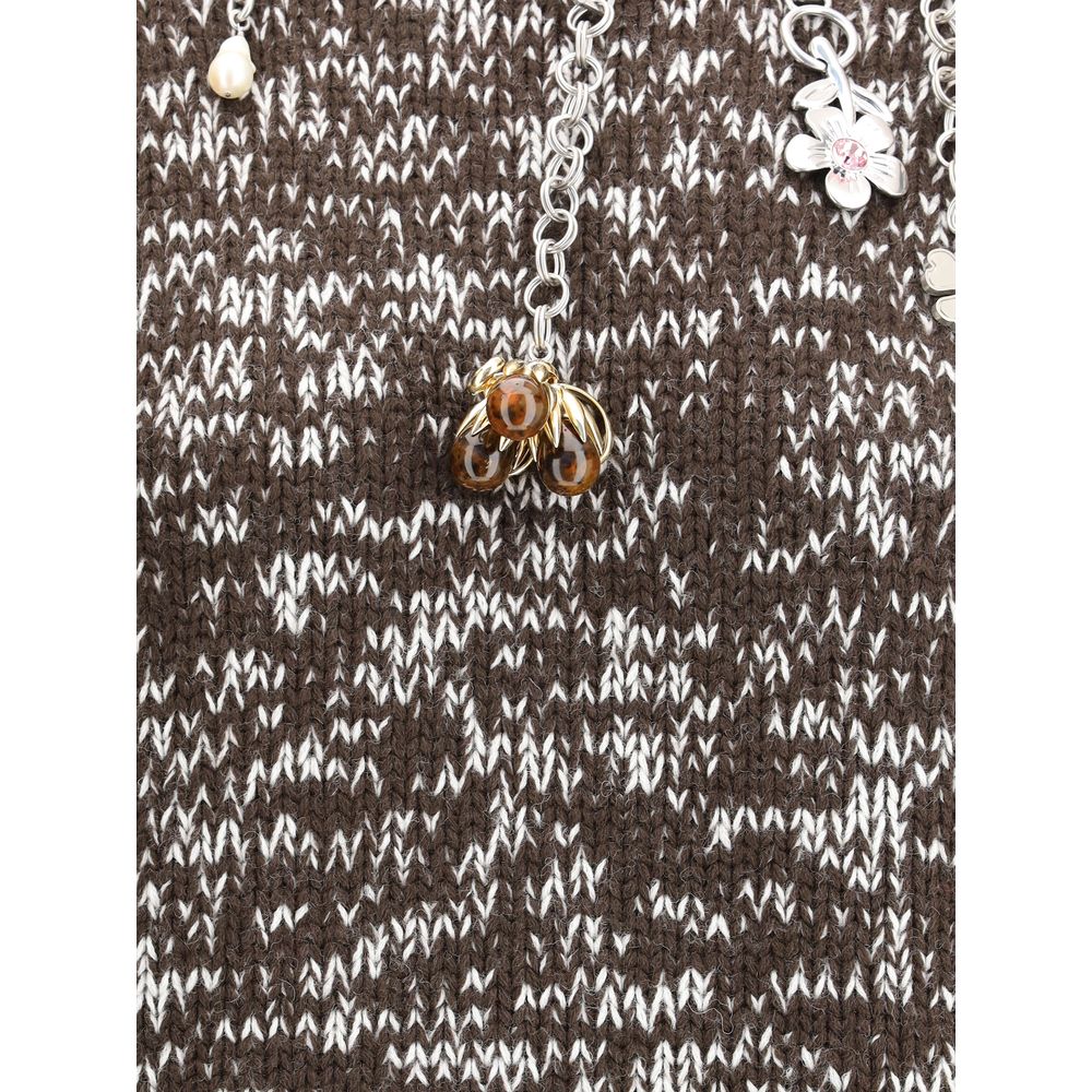 Prada Brown Fleece Wool Sweatshirt