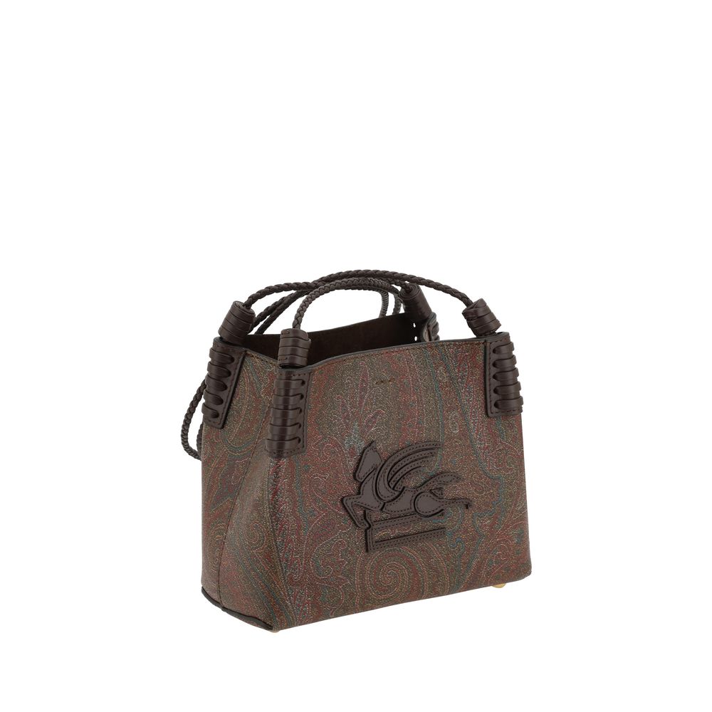 Etro Brown Fabric Shoulder Bag