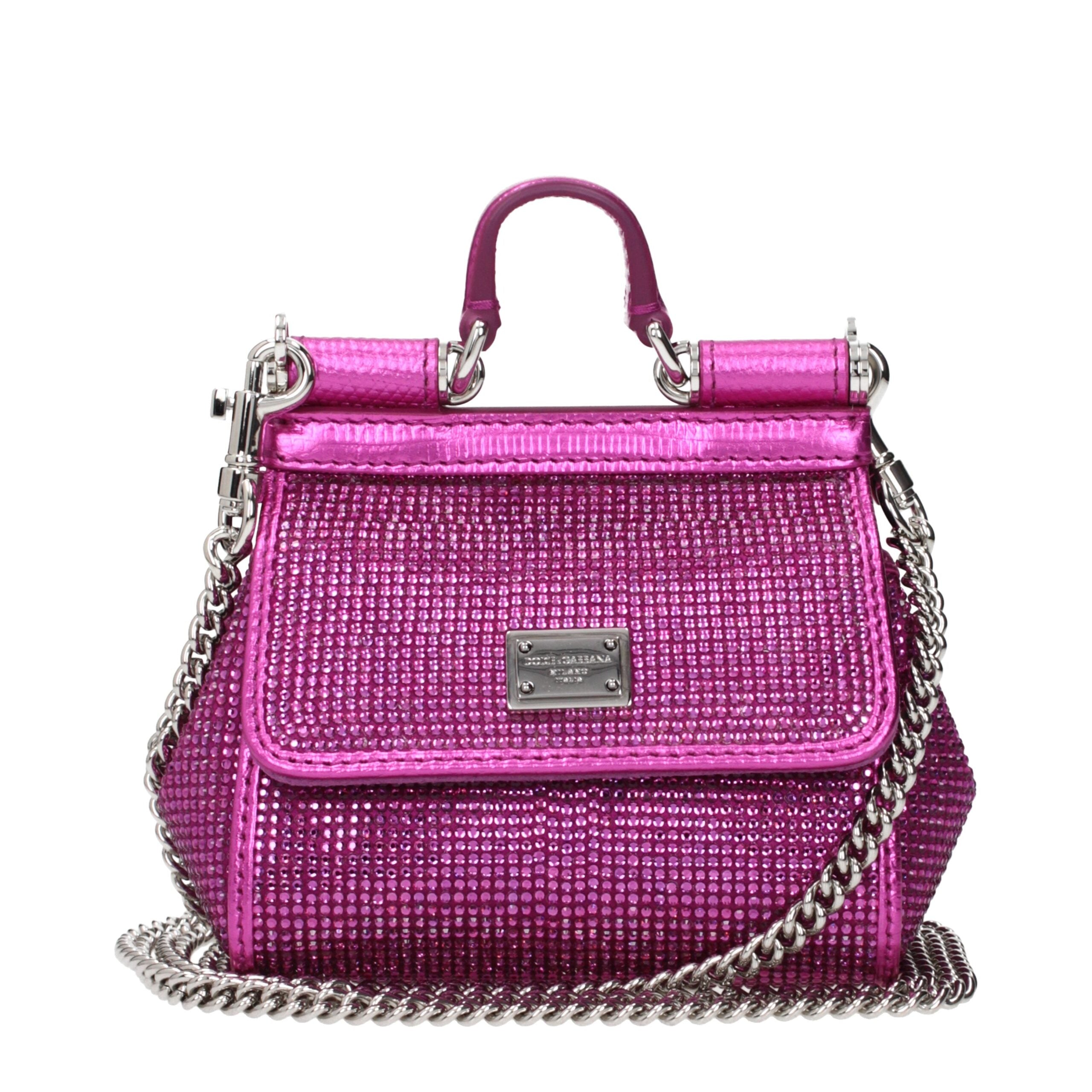 Dolce & Gabbana Pink Satin Handbag