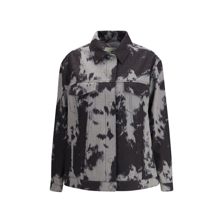 Fendi Black Cotton Denim Jacket