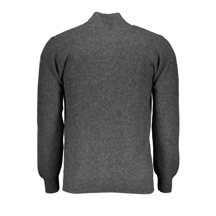North Sails Grigio Wool Men Cardigan
