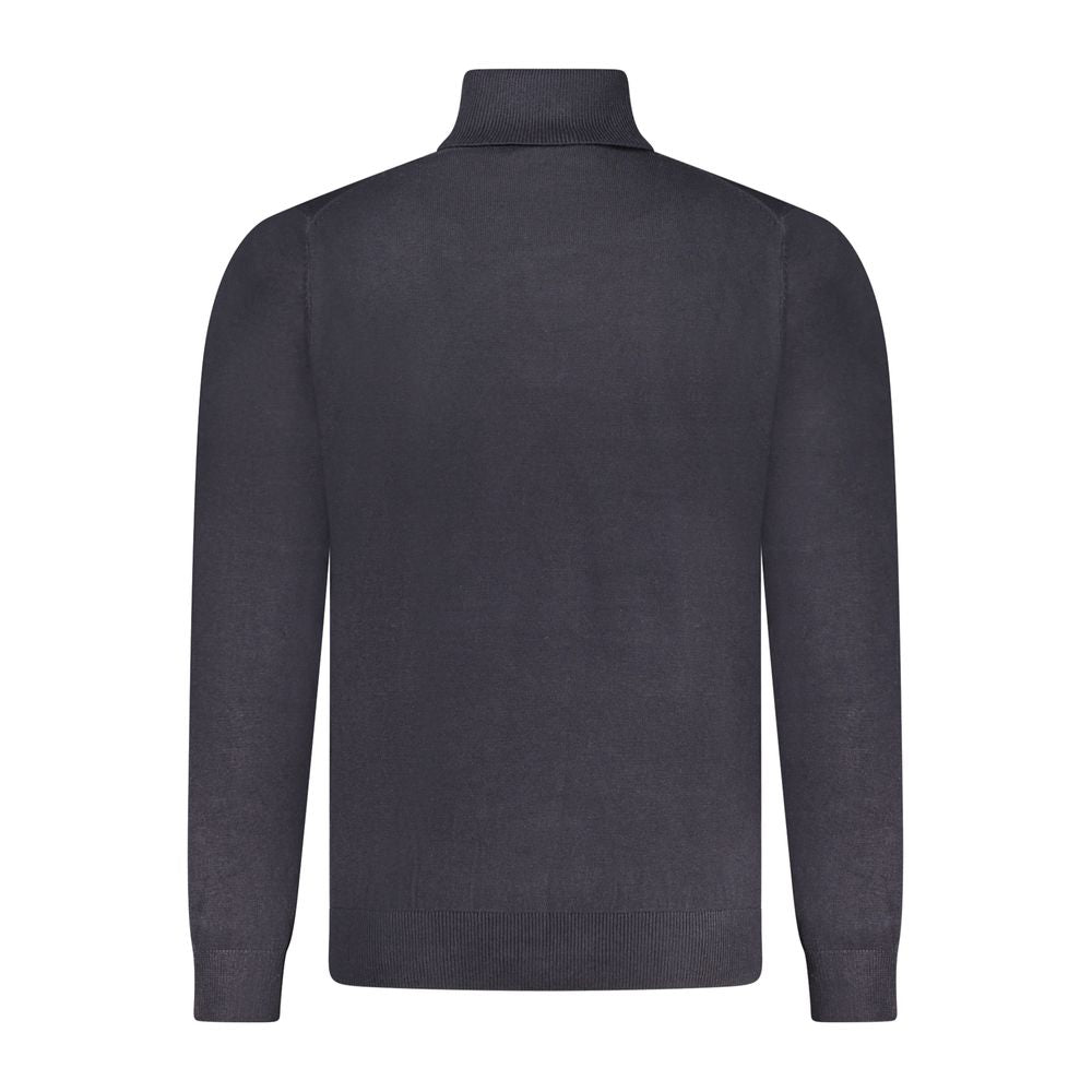 Norway 1963 Blue Wool Men's Turtleneck Sweater