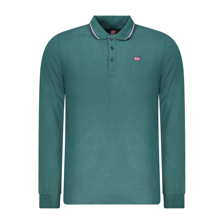 Norway 1963 Verde Cotton Men Polo