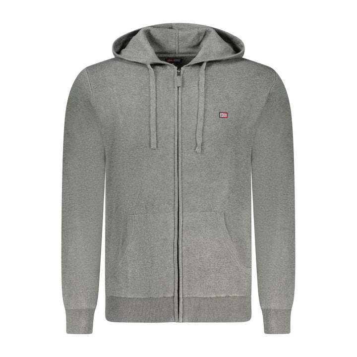 Norway 1963 Grigio Poliammide Mens Cardigan