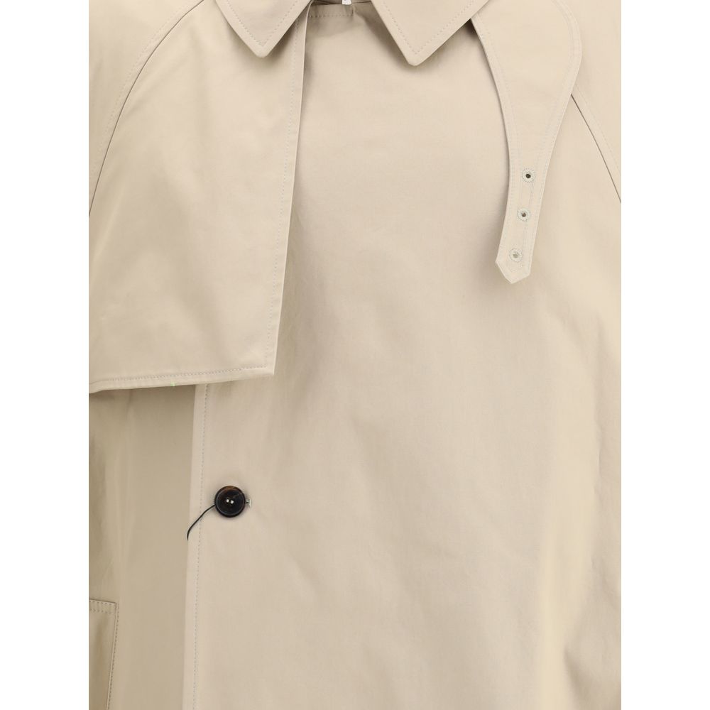Saint Laurent Beige Cotton Coat