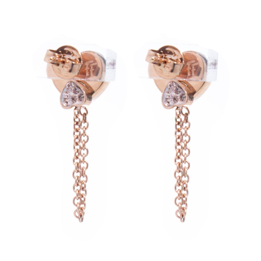 Folli Follie Pink Stainless Steel Earrings