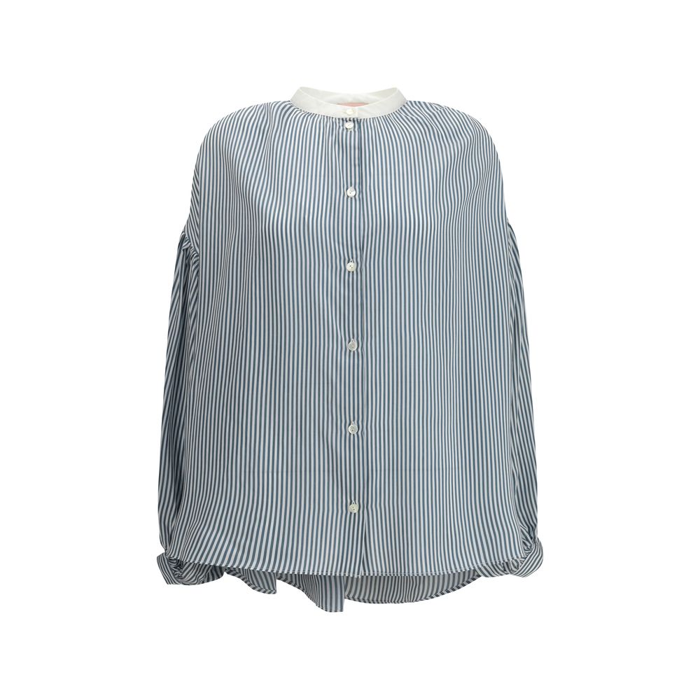 Kristina Ti Bicolor Viscose Pattern Shirt