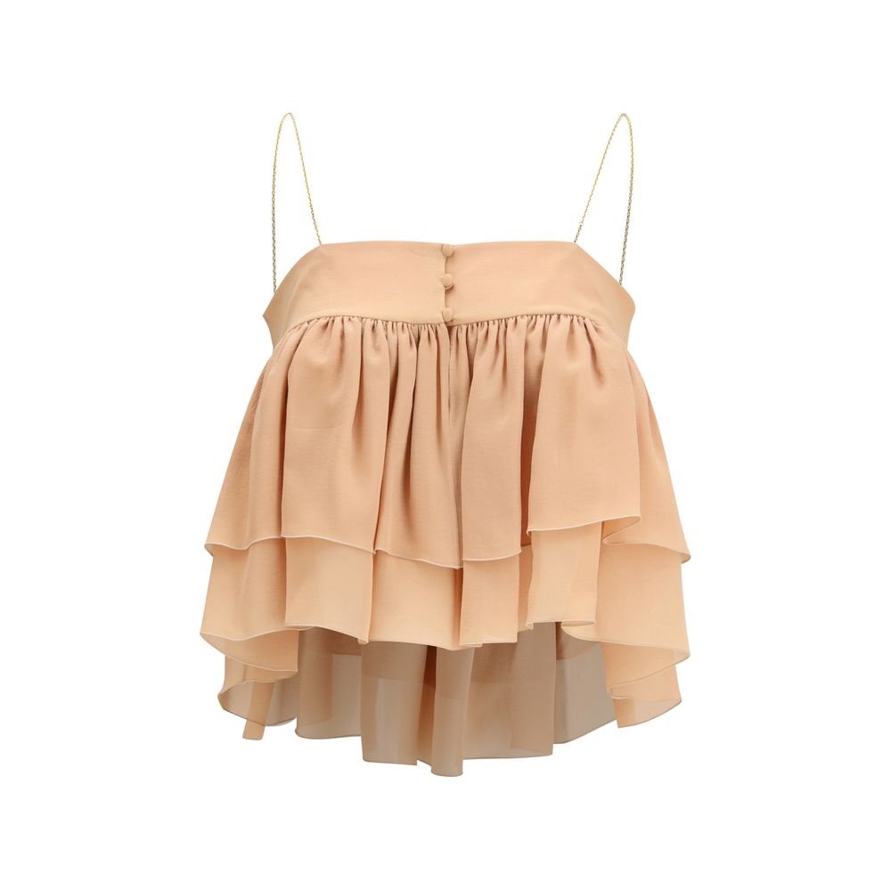 Chloé Multicolor Silk Top