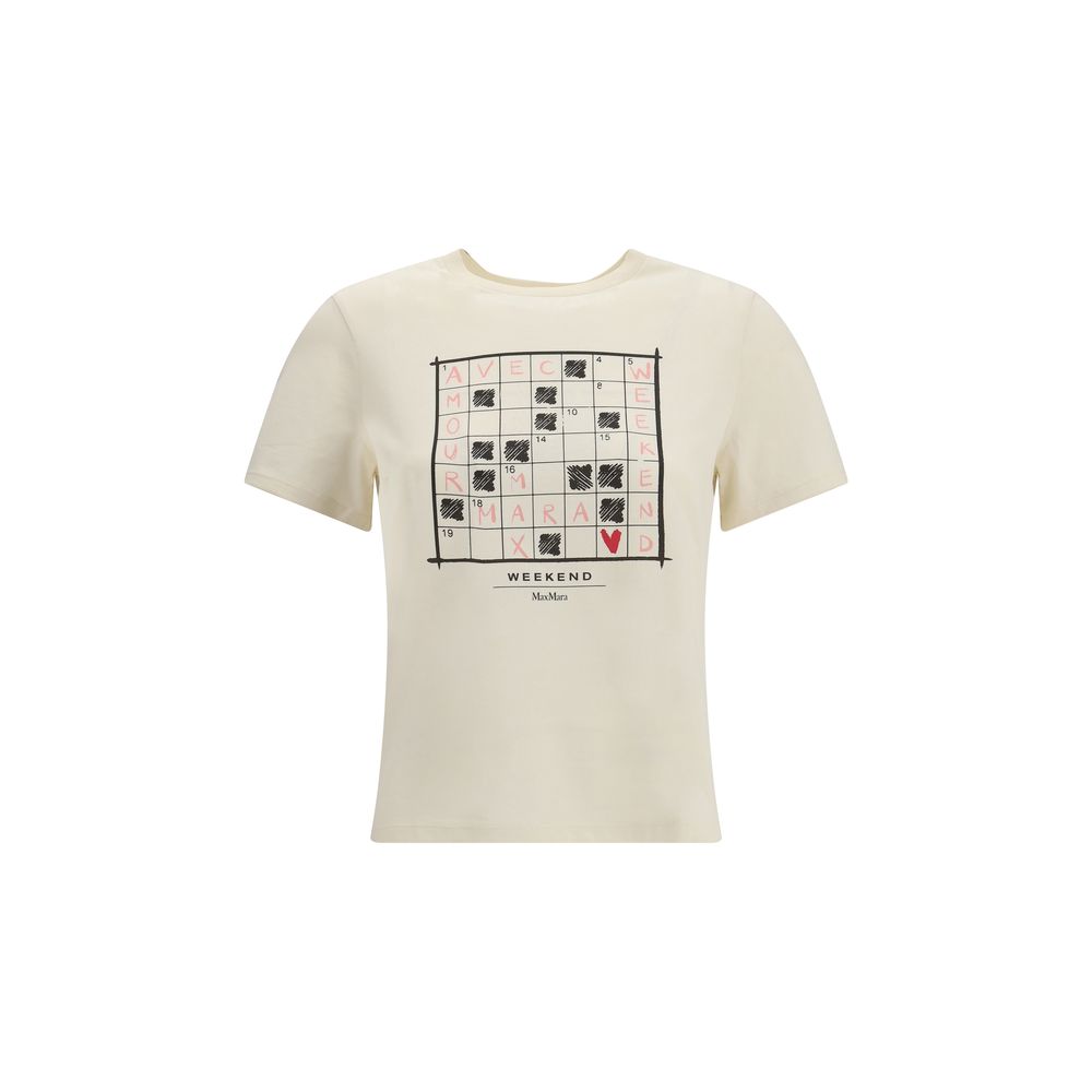 Max Mara Beige Cotton T-Shirt