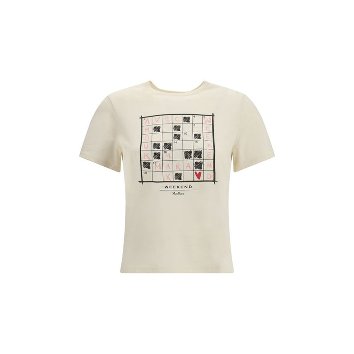 Max Mara Beige Cotton T-Shirt