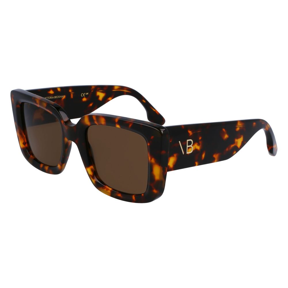 Victoria Beckham Brown Acetate Sunglasses