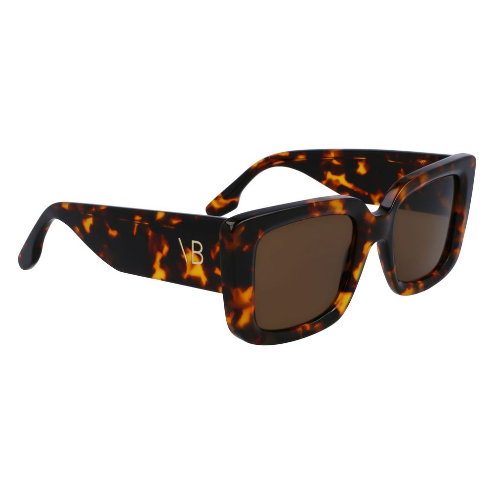 Victoria Beckham Brown Acetate Sunglasses