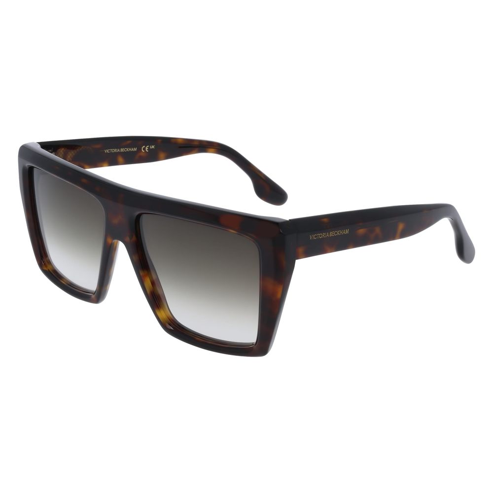 Victoria Beckham Brown Acetate Sunglasses