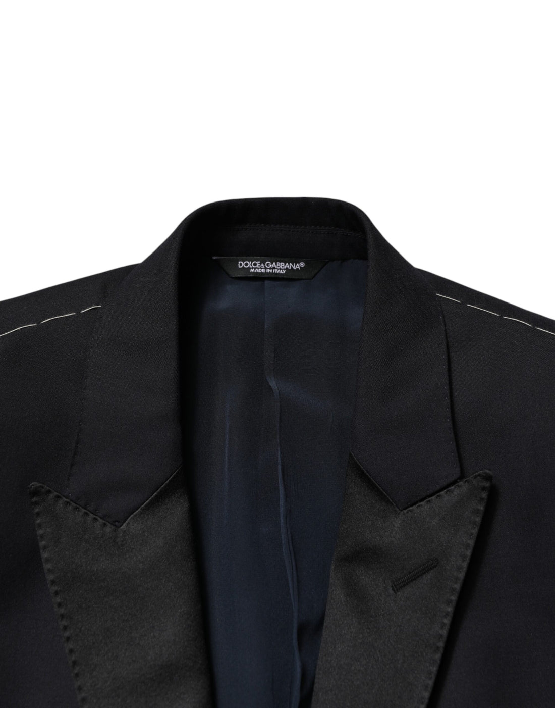 Dolce & Gabbana Black Wool Single Breasted 3 Piece Men Suit