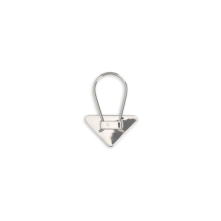 Prada Black Metal Keychain