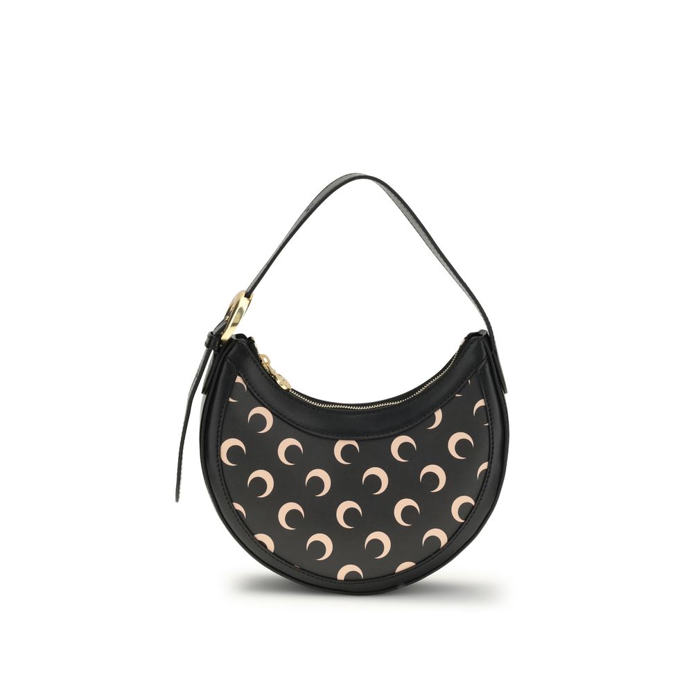 Marine Serre Black Polyethylene Shoulder Bag