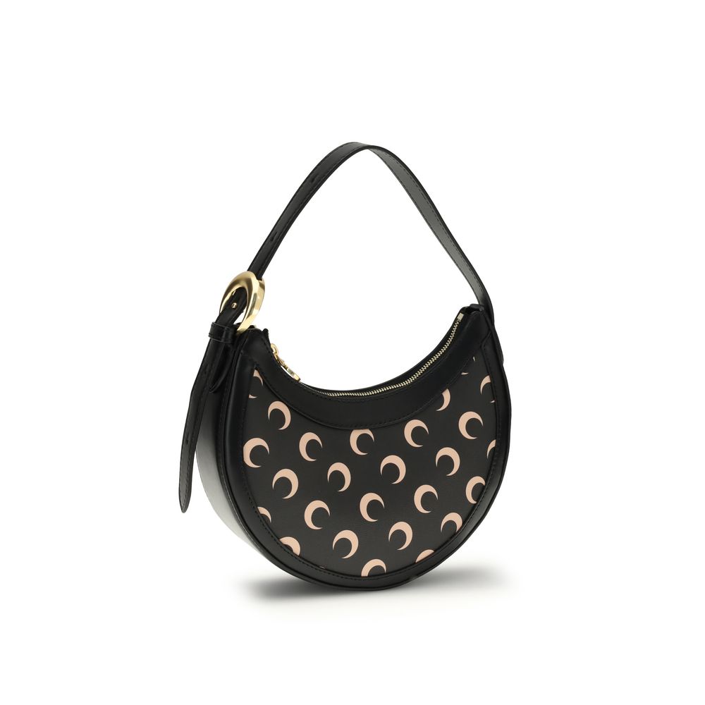 Marine Serre Black Polyethylene Shoulder Bag