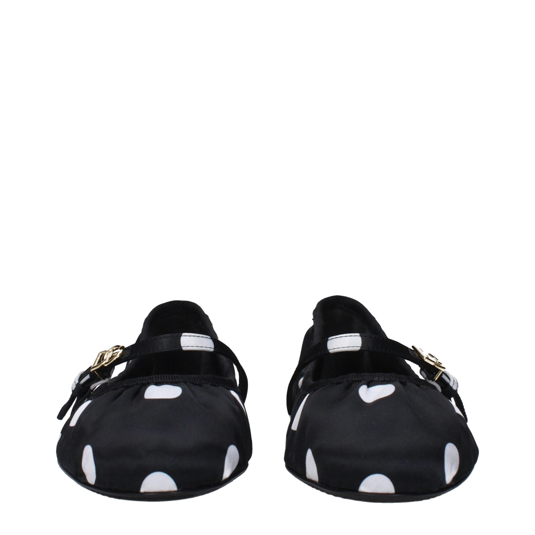 Dolce & Gabbana Black Fabric Ballet Flats