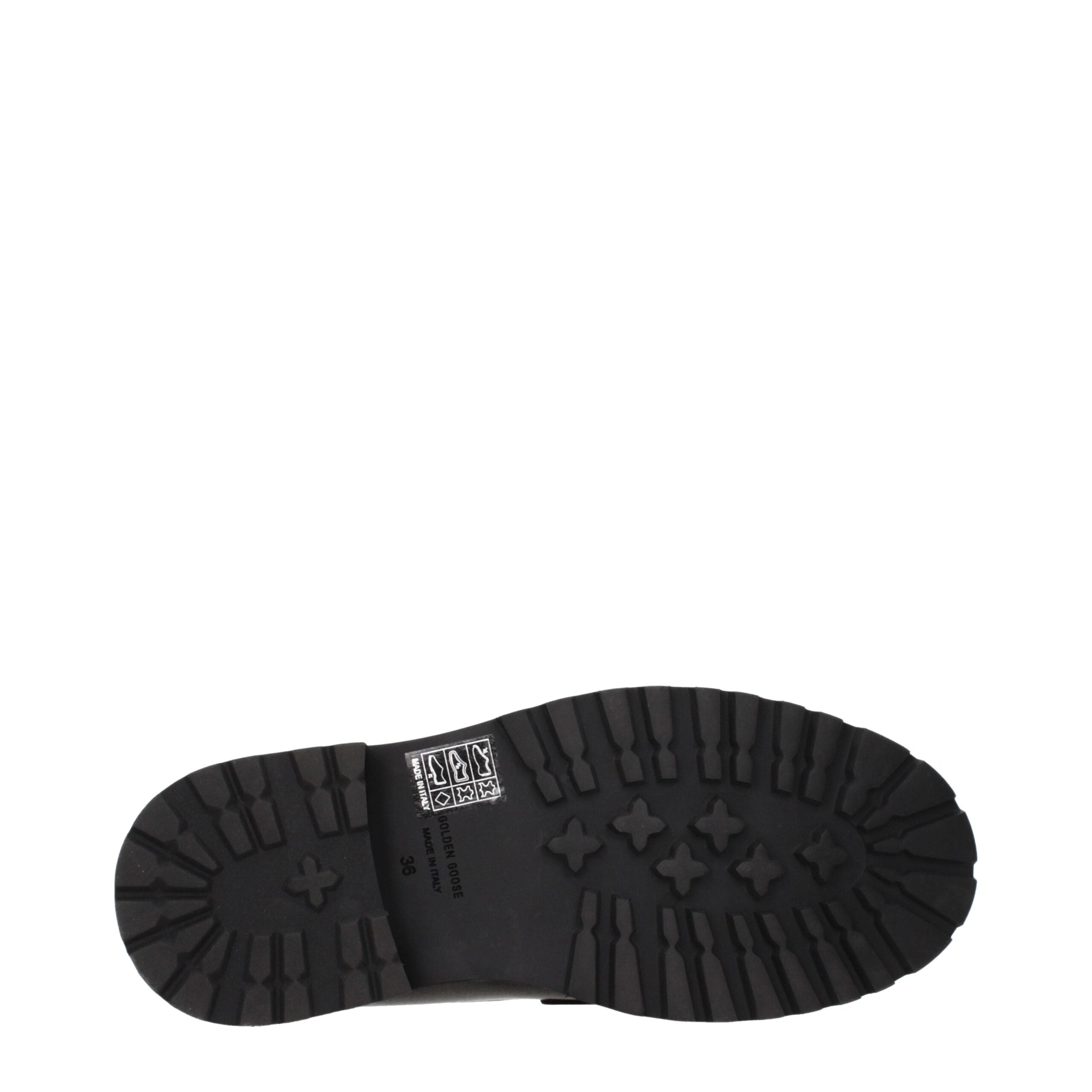 Golden Goose Black Leather Slip-On Loafers