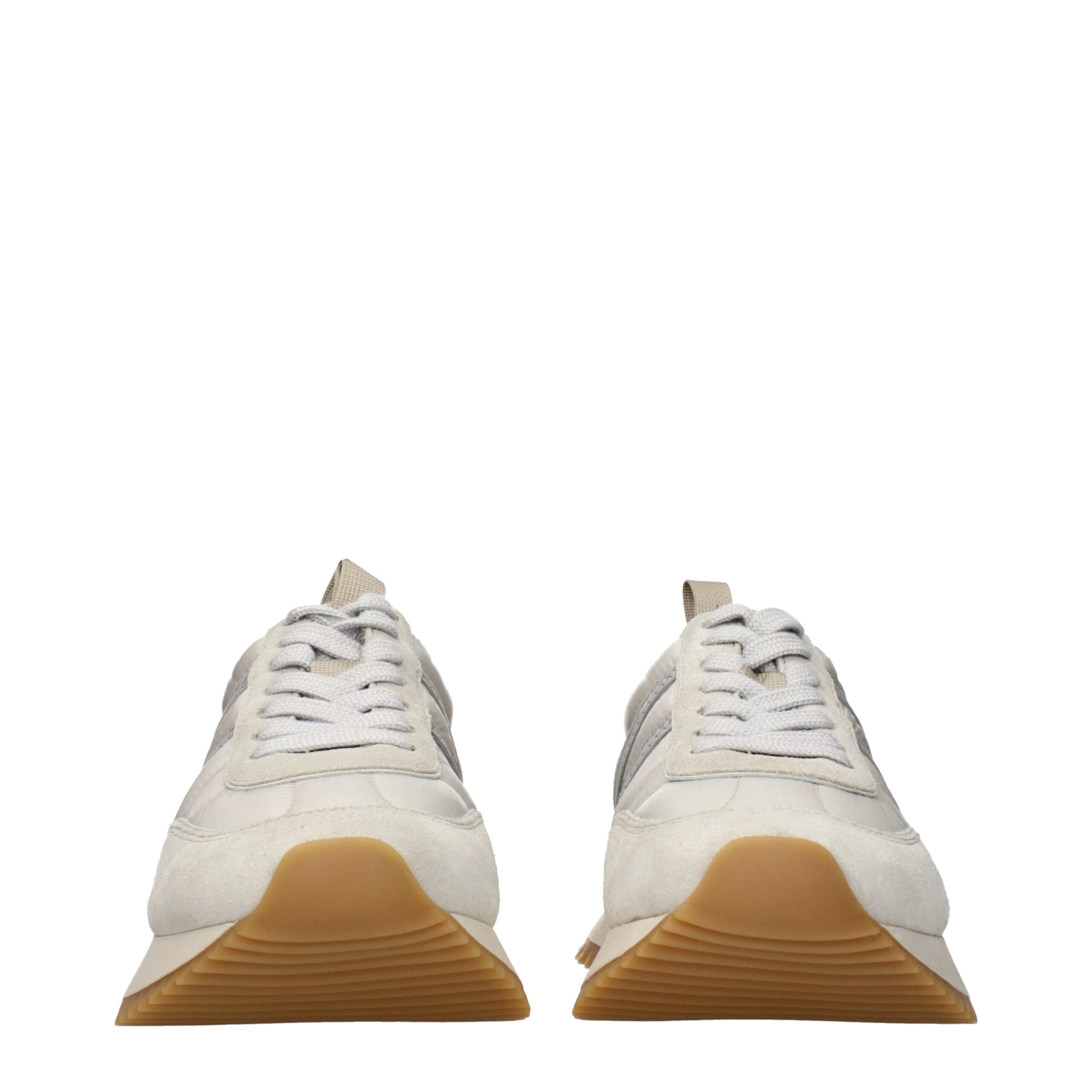 Moncler Gray Fabric Sneakers