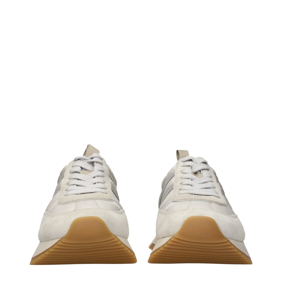 Moncler Gray Fabric Sneakers
