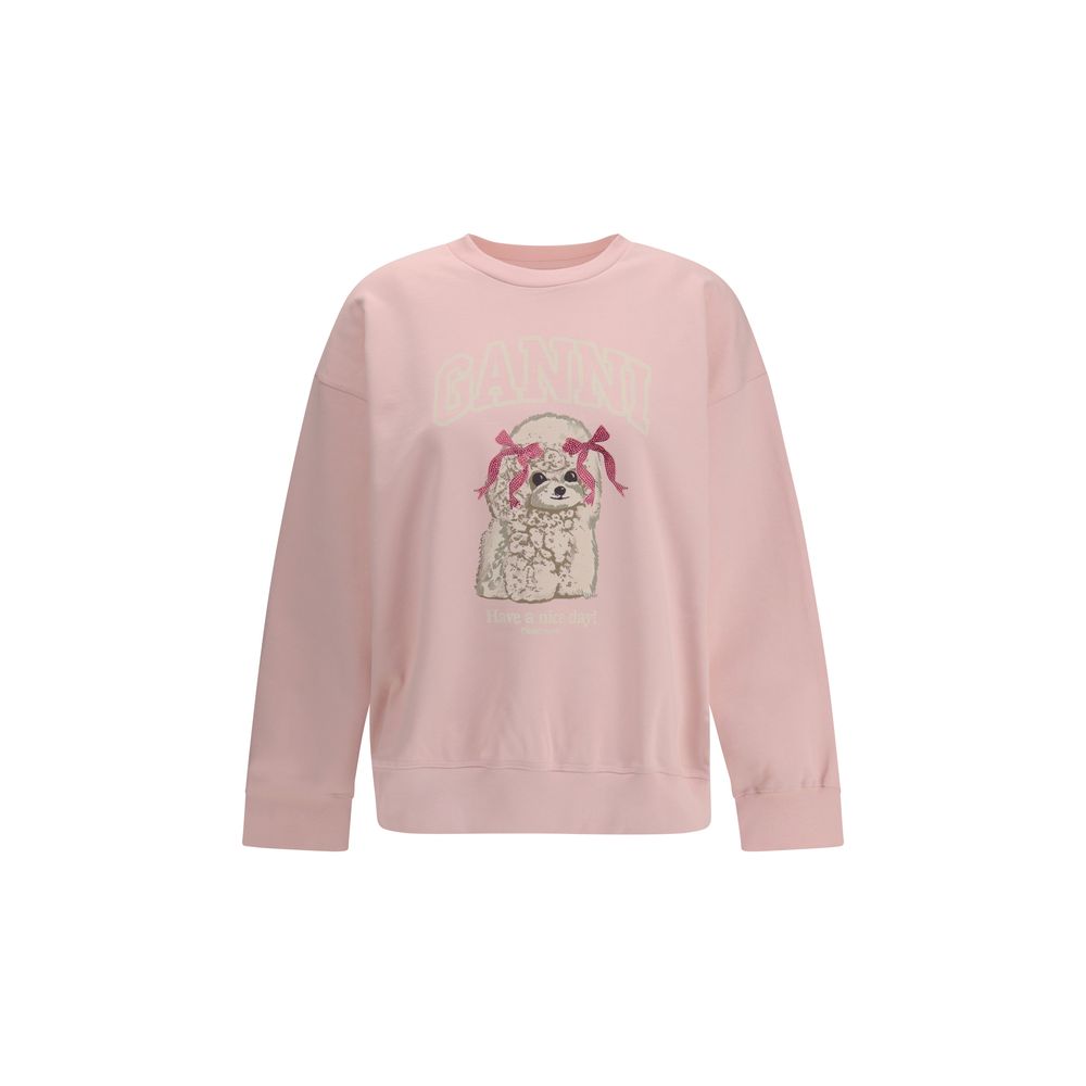 Ganni Multicolor Cotton Sweatshirt