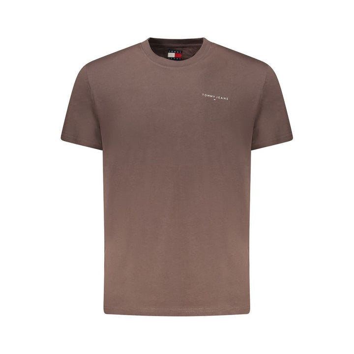 Tommy Hilfiger Brown Cotton Men's T-Shirt