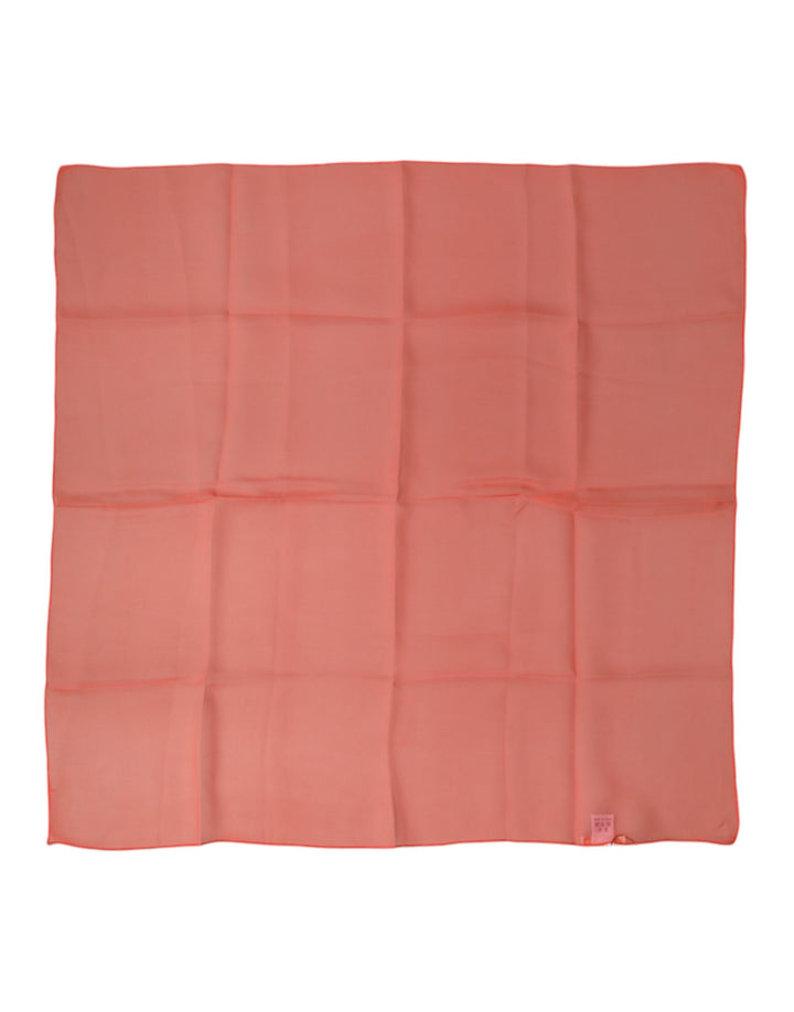 Dolce & Gabbana Orange Silk Neck Wrap Square Foulard  Scarf