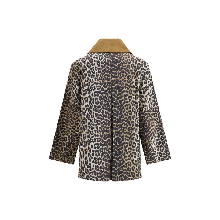 Ganni Brown Hemp Coat
