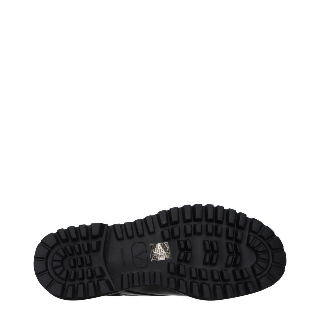 Valentino Garavani Black Leather Oxfords And Derbies