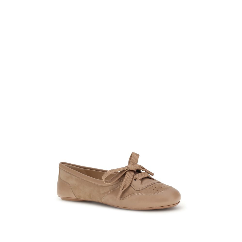Gianvito Rossi Multicolor Calf Leather Bos Taurus Ballet Flats