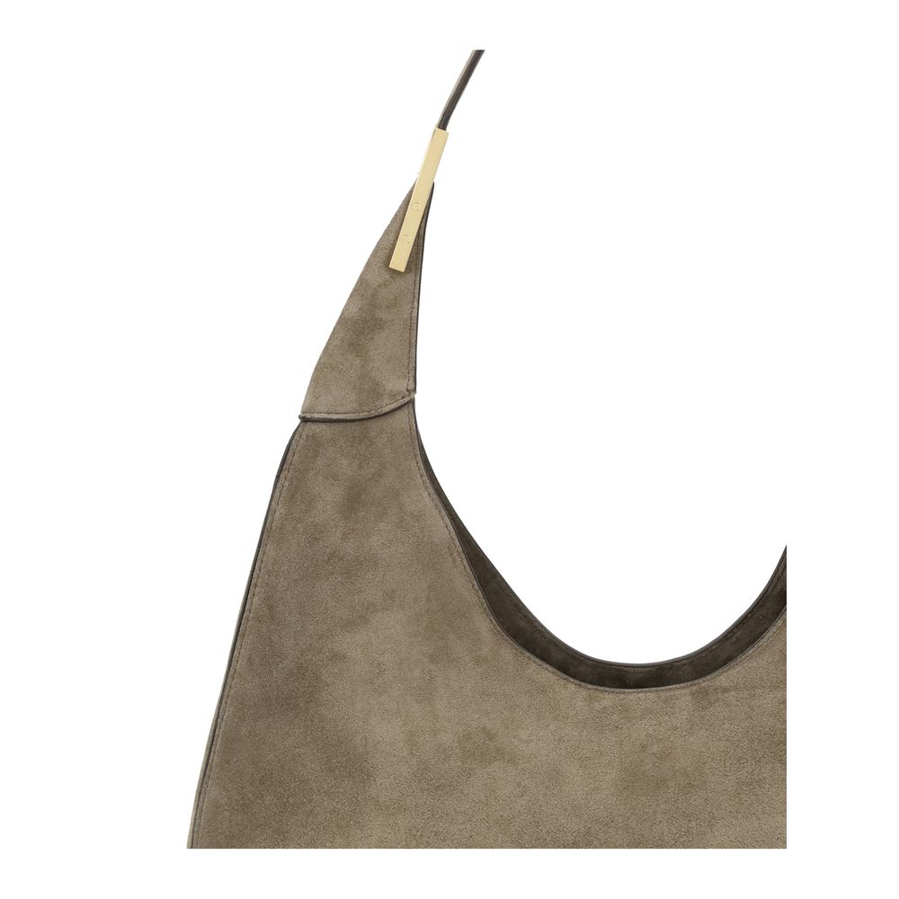 Savette Beige Calf Leather Bos Taurus Shoulder Bag