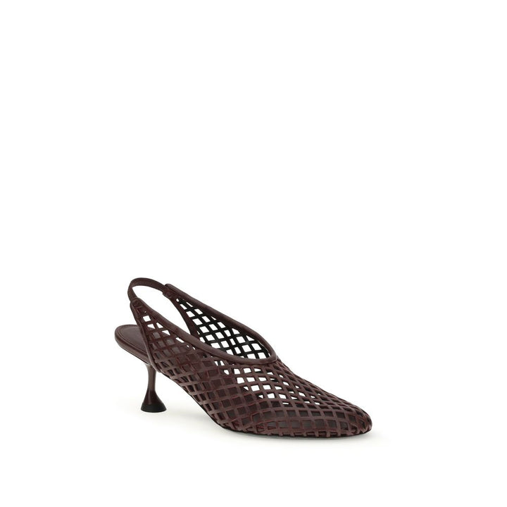 Proenza Schouler Bordeaux Calf Leather Bos Taurus Mid Heel Pumps