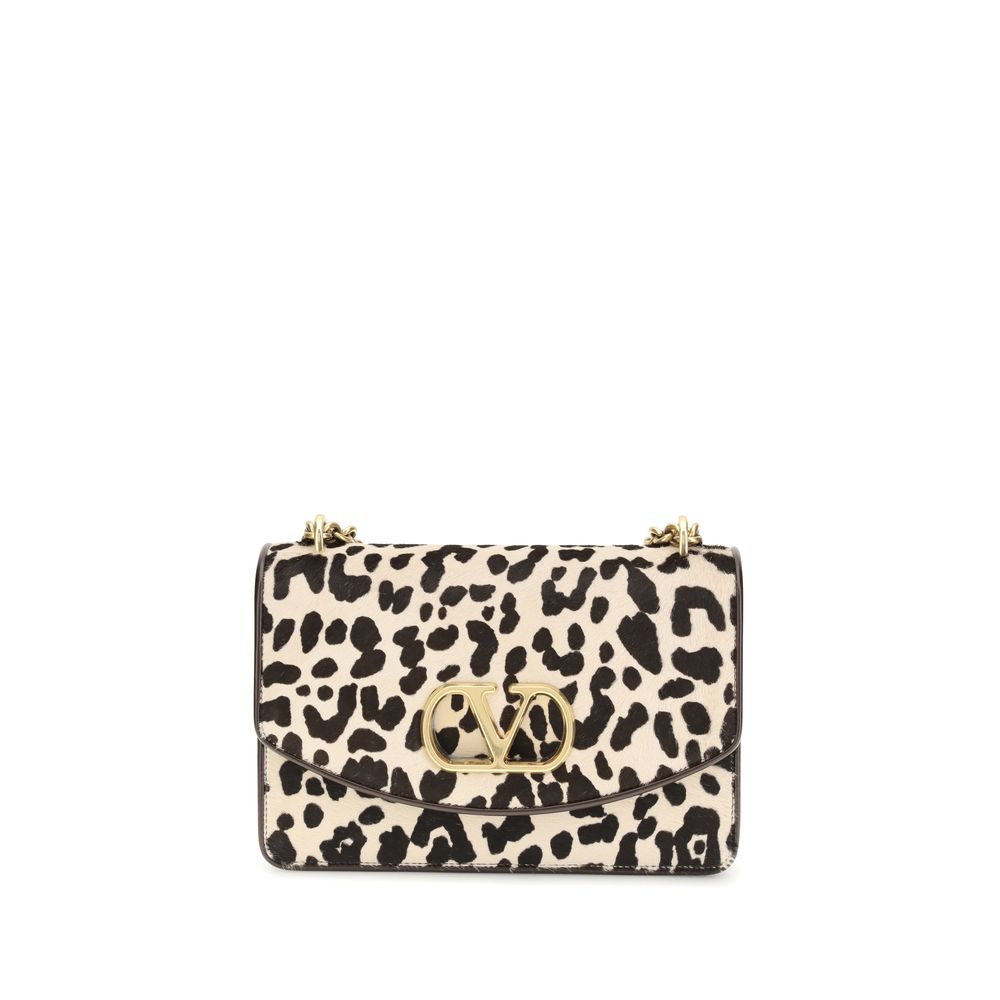 Valentino Garavani Multicolor Calf Leather Bos Taurus Shoulder Bag