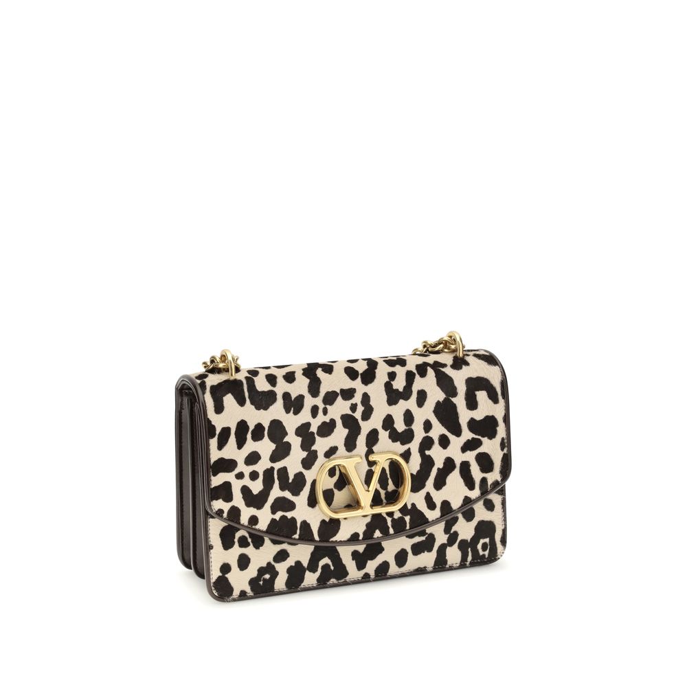 Valentino Garavani Multicolor Calf Leather Bos Taurus Shoulder Bag