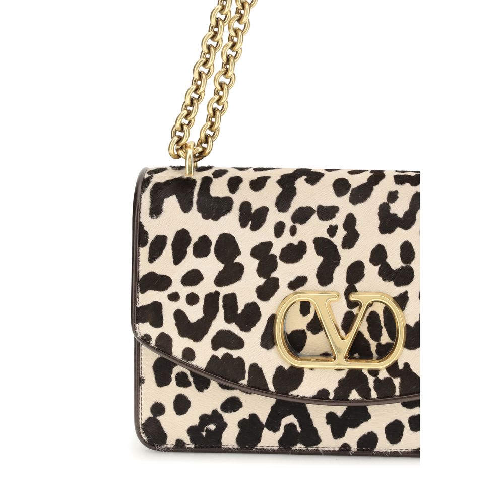 Valentino Garavani Multicolor Calf Leather Bos Taurus Shoulder Bag