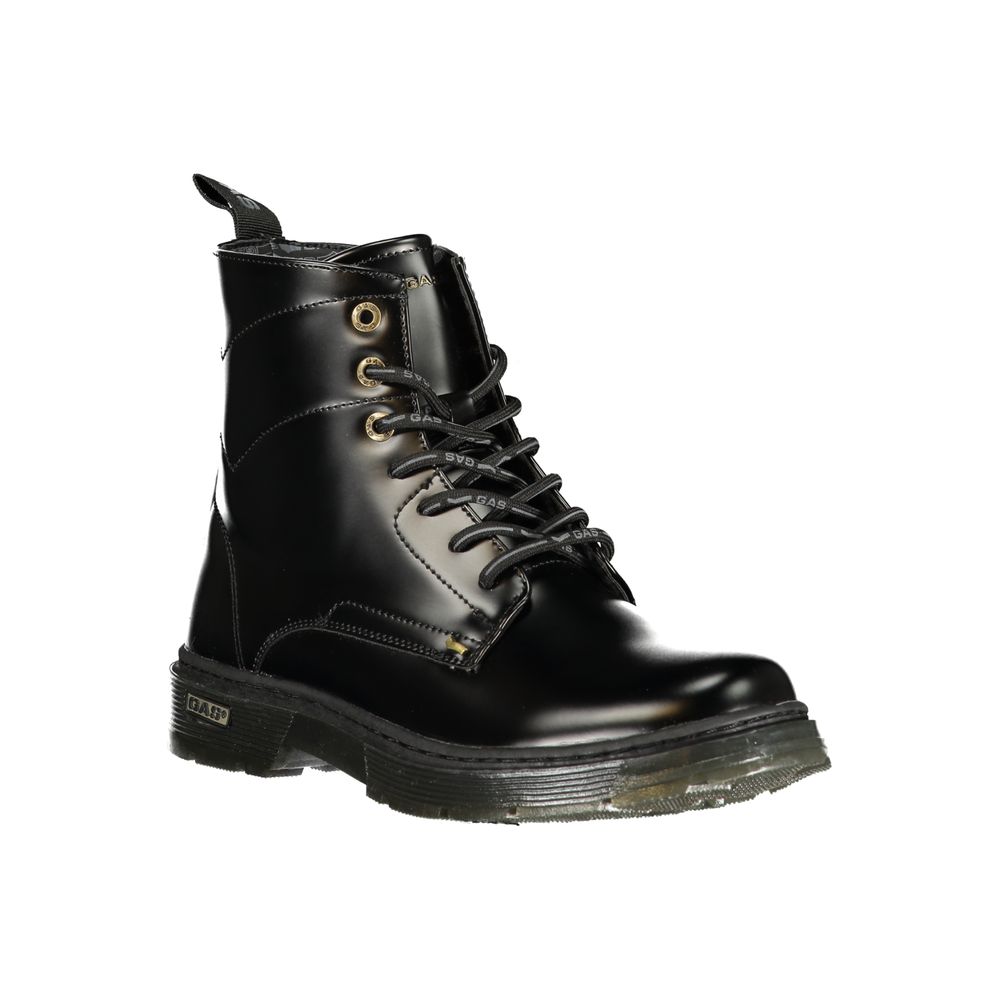 Gas Black Polyurethane Women Ankle Boot