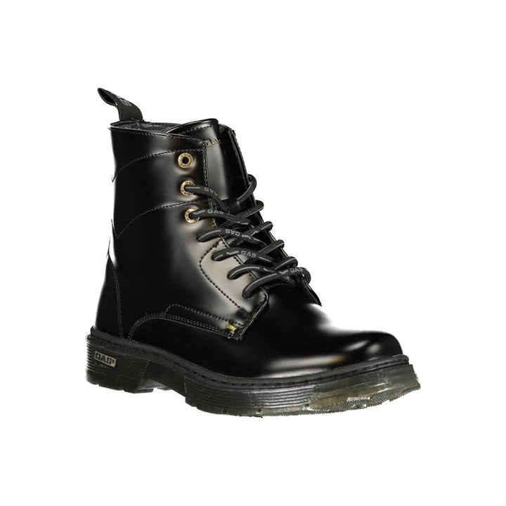 Gas Black Polyurethane Women Ankle Boot