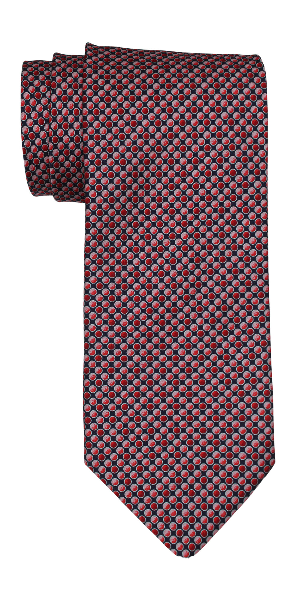 Italo Ferretti Satin Pink Geometric Tie