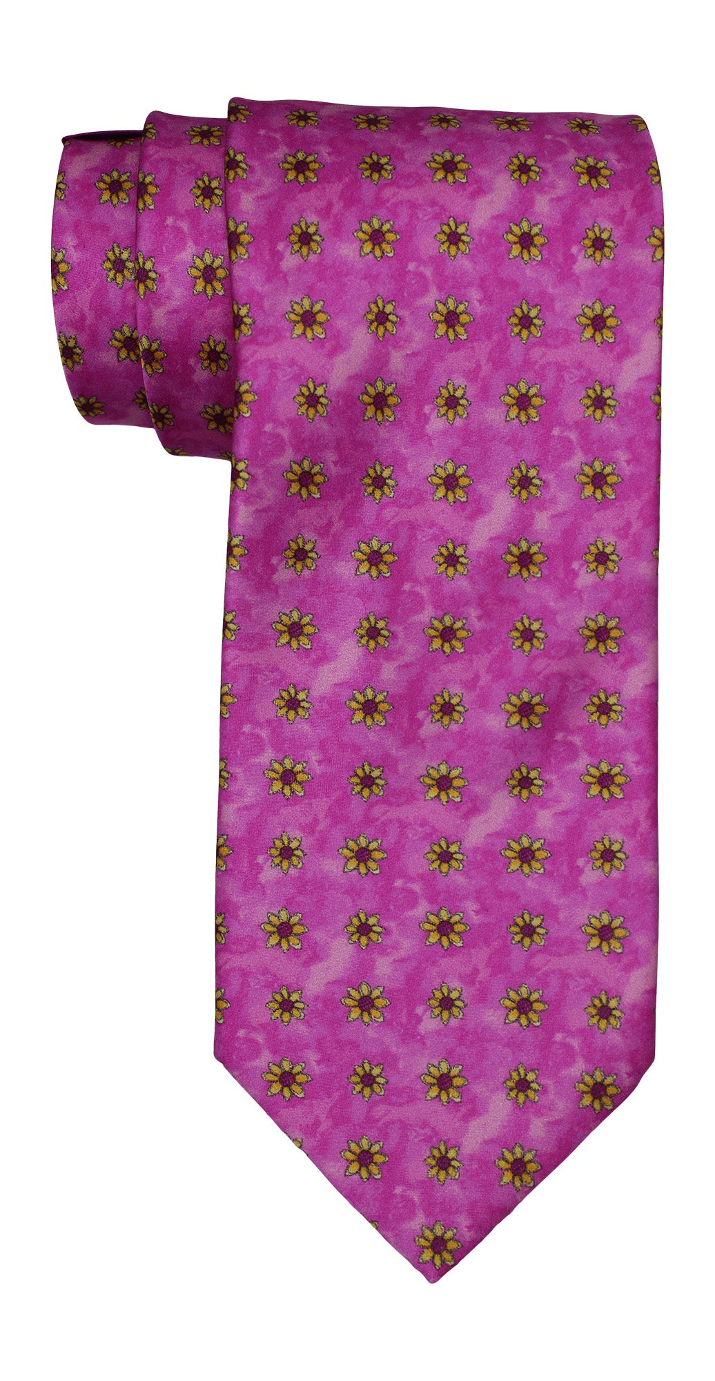 Italo Ferretti Satin Pink Flower Tie