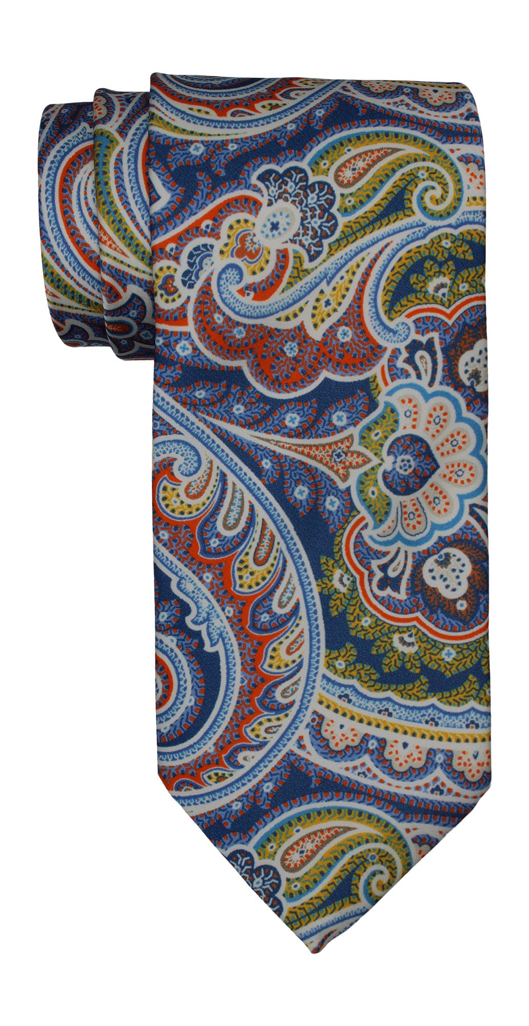 Italo Ferretti Satin Multicolor Paisley Tie