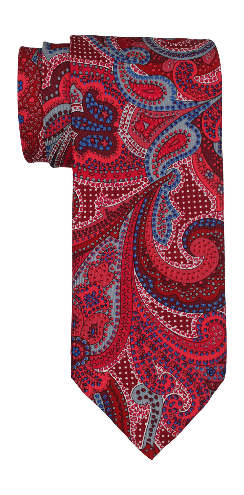 Italo Ferretti Red Paisley printed Tie