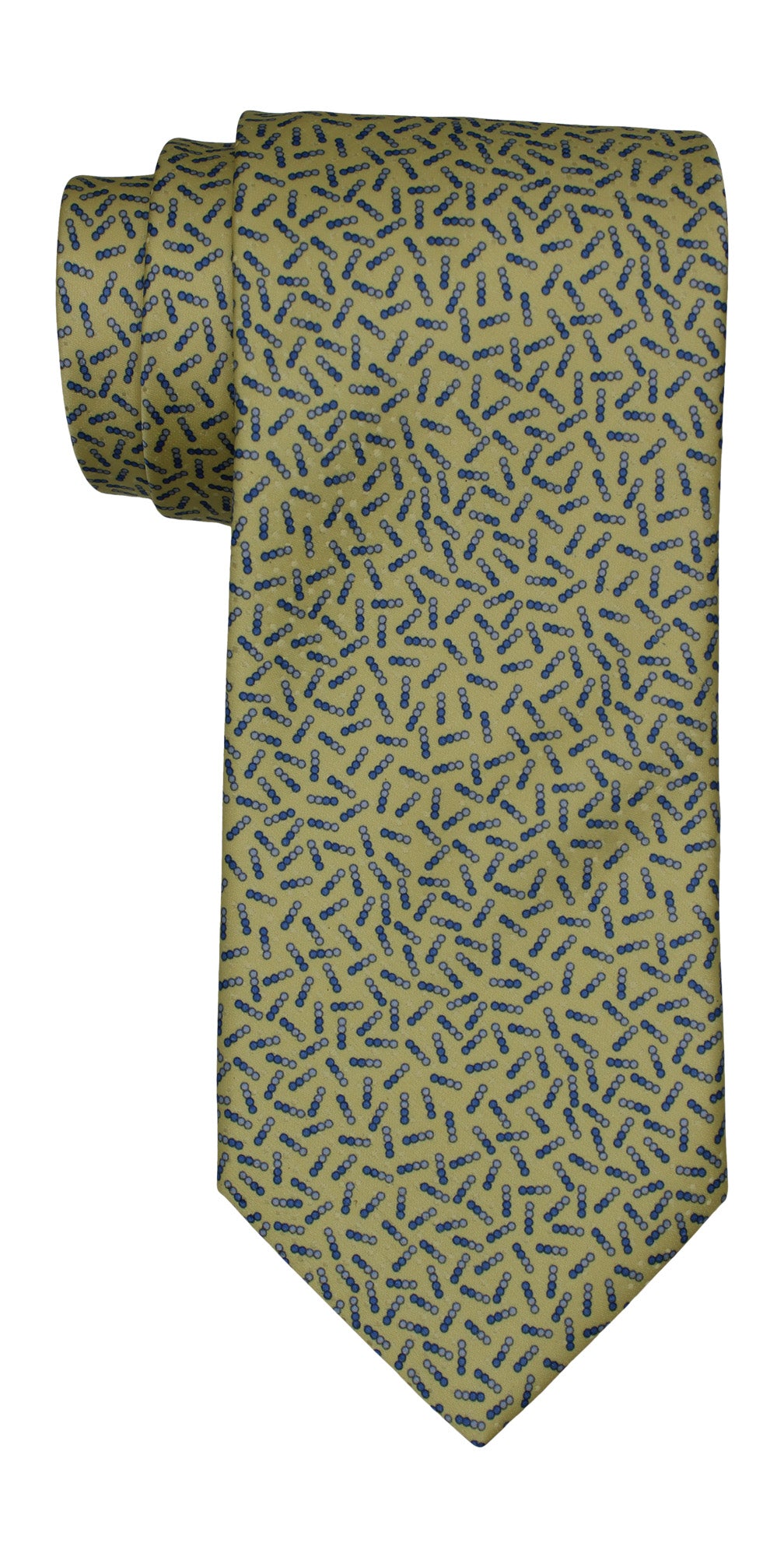 Italo Ferretti Yellow Geometric Tie