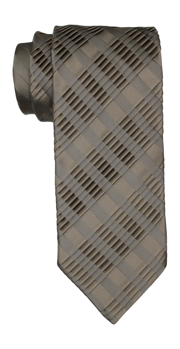 Italo Ferretti Gray Striped PLEATED Tie