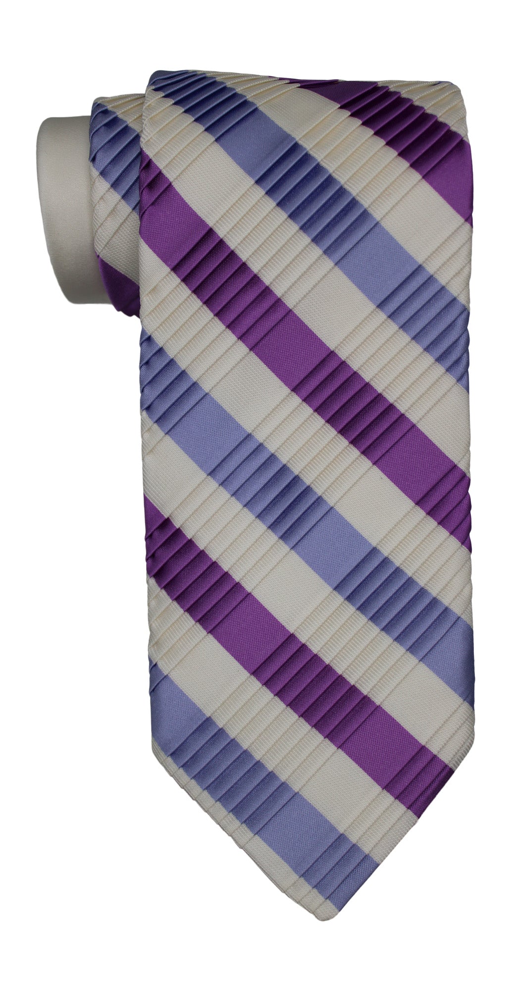 Italo Ferretti Multicolored Striped Pleated Tie