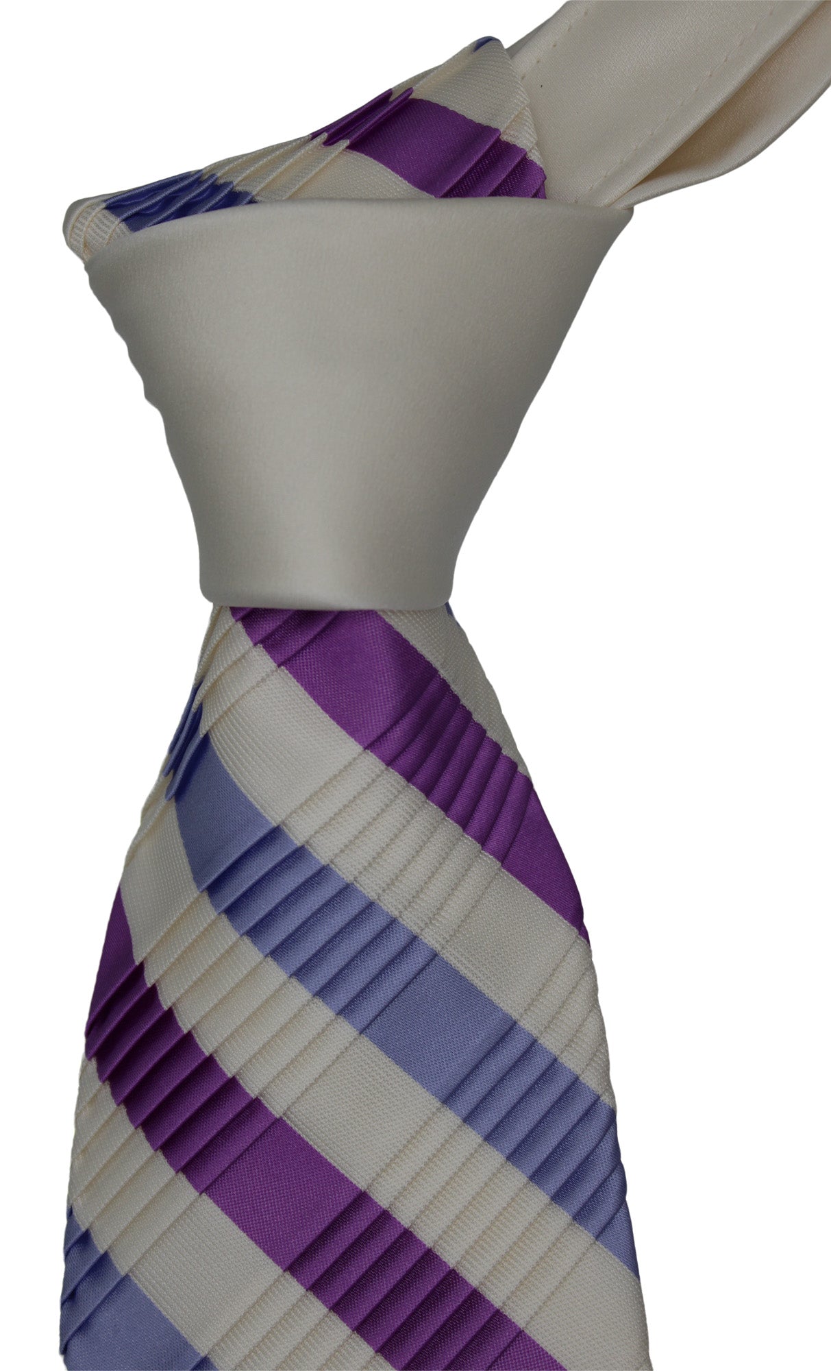 Italo Ferretti Multicolored Striped Pleated Tie